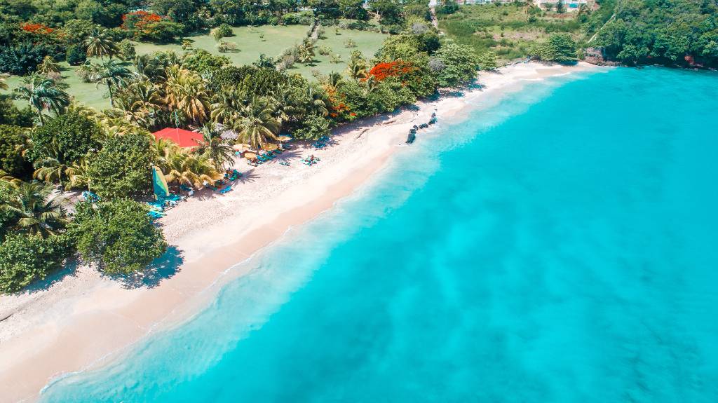 beach in Grenada. 
