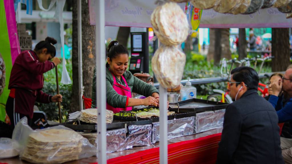 street food in Mexico City.