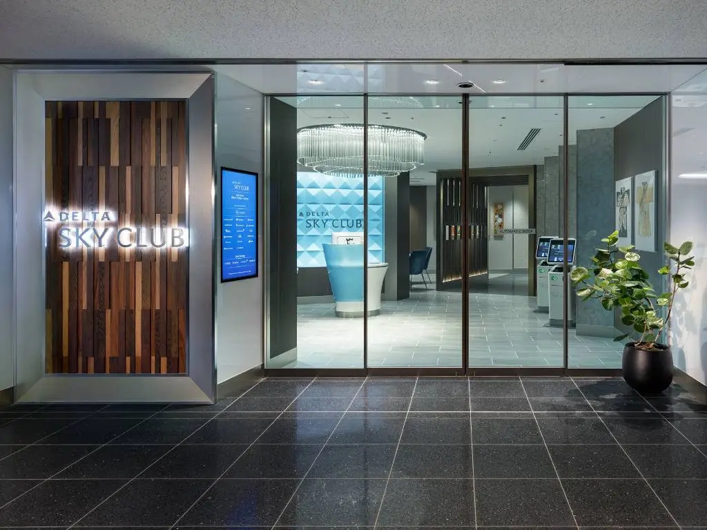 entrance to a Delta Sky Club