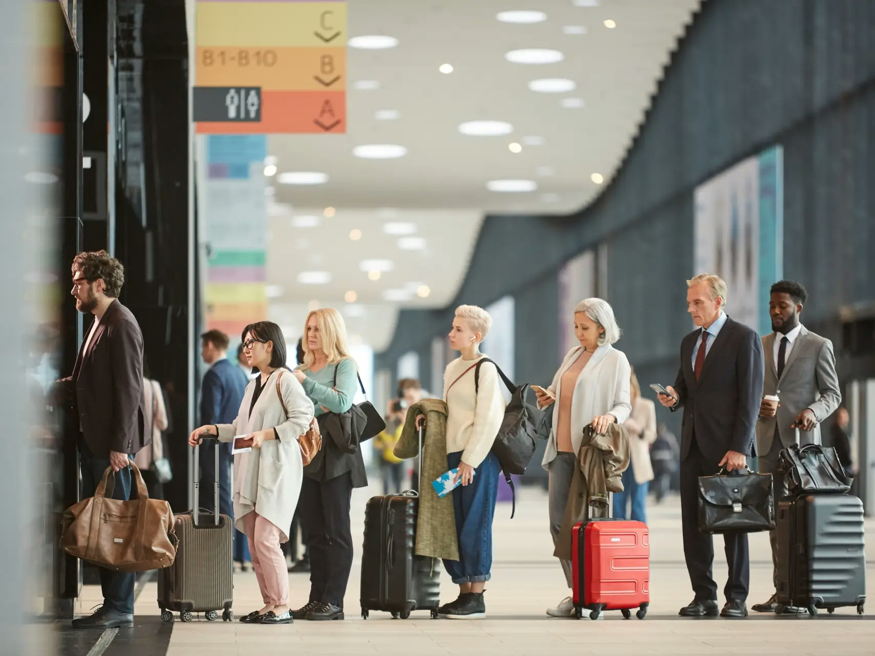 airport security line