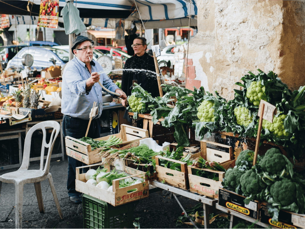 market in Sicily.